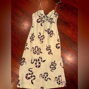 Satin snake dress